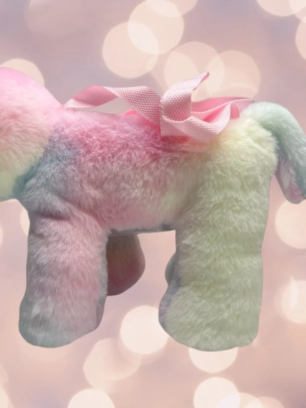 NWT Unicorn Bag Plush Stuffed Animal Purse Tie Dye Rainbow Crossbody Girls #4